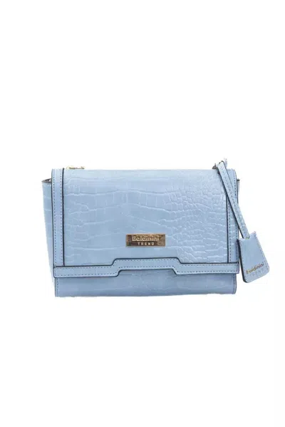 Shop Baldinini Trend Chic Crossbody Shoulder Bag With En Women's Accents In Blue