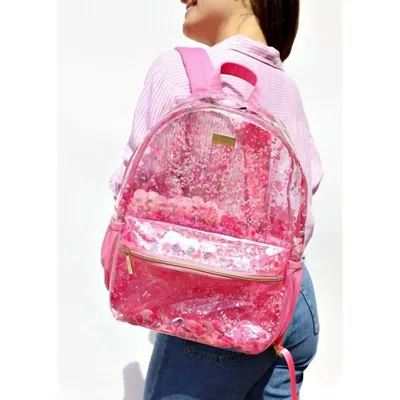 Shop Packed Party Confetti Clear Backpack In Pink
