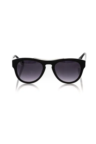 Shop Frankie Morello Geometric Pattern Wayfarer Men's Sunglasses In Black