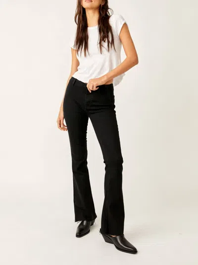 Shop Free People Level Up Slit Bootcut In Black