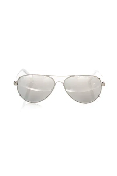Shop Frankie Morello Aviator Metal Profile Men's Eyeglasses In Silver