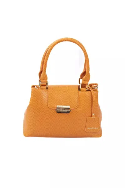 Shop Baldinini Trend Chic Shoulder Bag With En Women's Accents In Orange