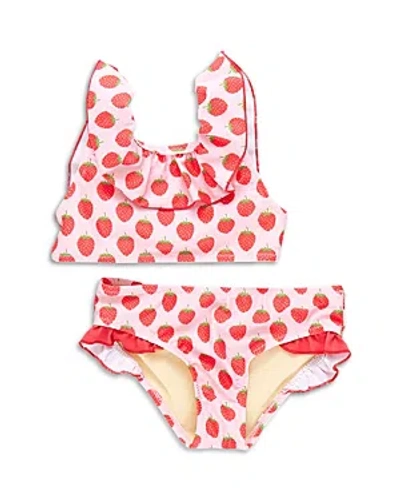 Shop Pink Chicken Girls' Ariel Two Piece Swimsuit - Little Kid In Strawberris