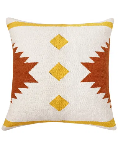 Shop Lr Home Southwestern Woven Geometric Throw Pillow In White