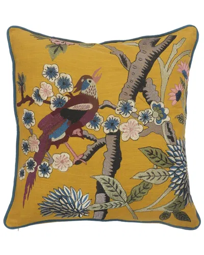 Shop Lr Home Bird Of Paradise Throw Pillow In Yellow