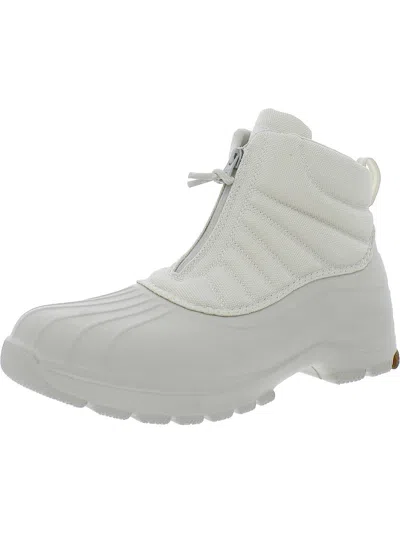 Shop Sperry Duck Float Womens Memory Foam Cushioned Footbed Ankle Boots In White