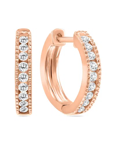 Shop Monary 10k Rose Gold 0.23 Ct. Tw. Diamond Earrings