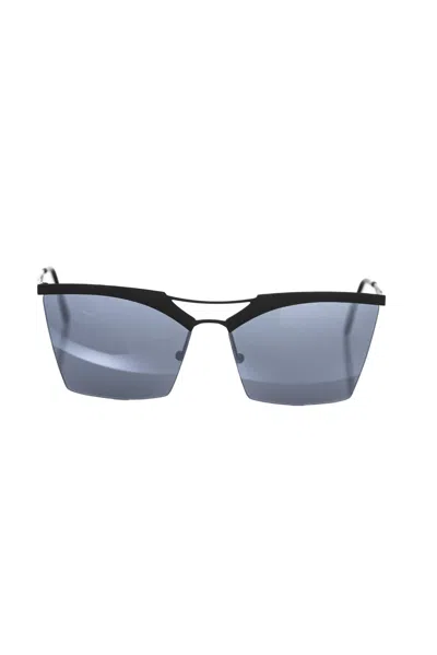 Shop Frankie Morello Chic Clubmaster Sunglasses With Shaded Women's Lens In Black