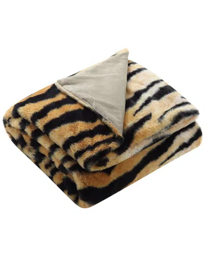 Shop Cozy Tyme Printed Flannel & Sherpa Reversible Throw