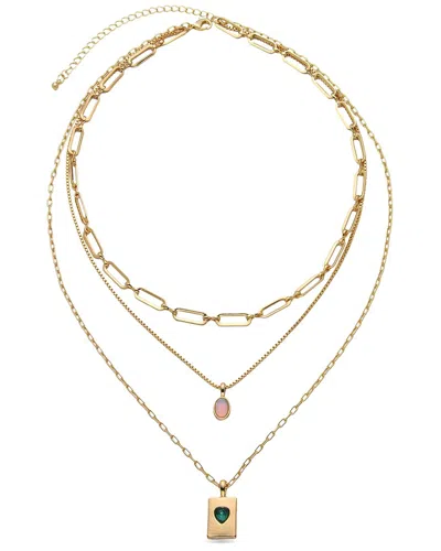 Eye Candy La Cz Elena 3 Tier Drop Necklace
