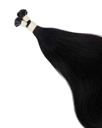 Shop Silvie Women's Jet Black 20in Strand By Strand Keratin Extensions