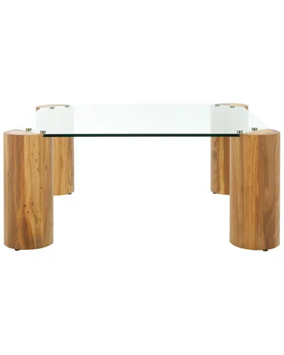 Safavieh Couture Robbie Square Glass Coffee Table