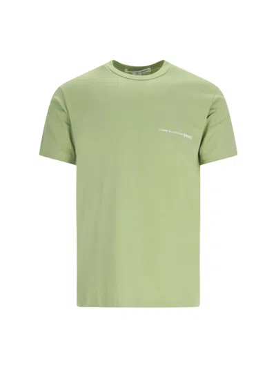 Shop Comme Des Garçons Shirt Logo T-shirt In Green