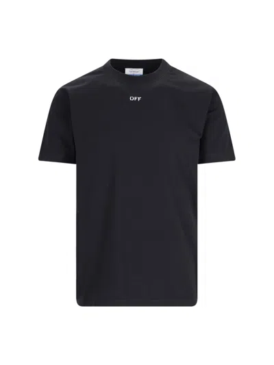 Shop Off-white Logo T-shirt In Black  