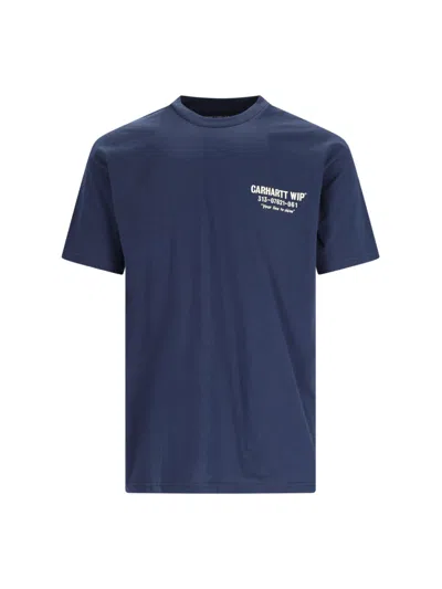 Shop Carhartt 'less Troubles' T-shirt In Blue
