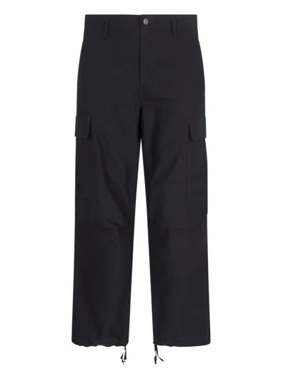 Shop Carhartt Cargo Pants In Black  