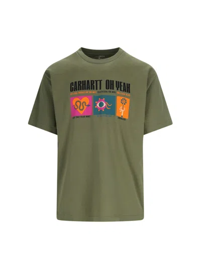 Shop Carhartt 's/s Oh Yeah' T-shirt In Green