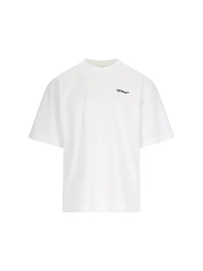 Shop Off-white 'arrow' Print T-shirt In White