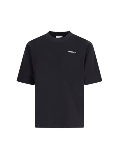 Shop Off-white 'arrow' Print T-shirt In Black  