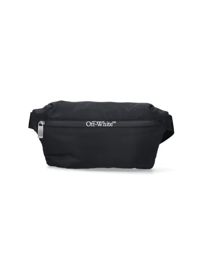 Shop Off-white Logo Belt Bag In Black  