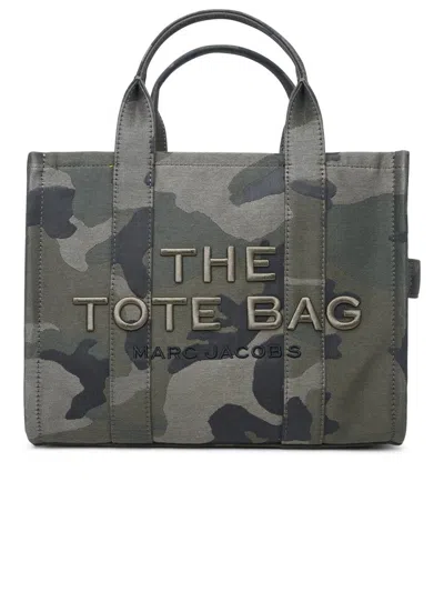 Shop Marc Jacobs 'tote' Green Jacquard Midi Tote Bag
