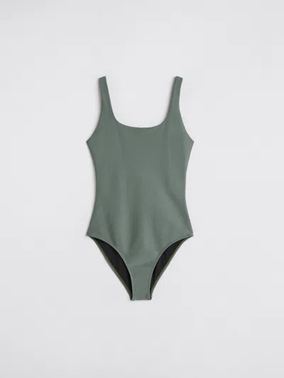 Shop Filippa K Shimmer Swimsuit In Green