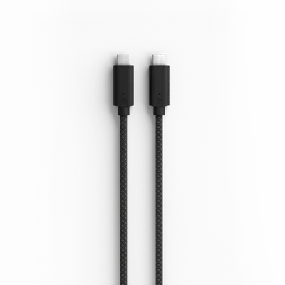 Shop Bang & Olufsen Usb-c To C Fabric Cable In Black Anthracite
