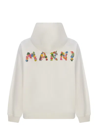 Shop Marni Hooded Sweatshirt
