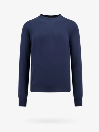 Nugnes 1920 Regular Fit Cotton Sweater In Blue