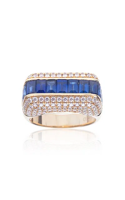 Shop Rainbow K 18k Yellow Gold & Sapphire Empress Ring
