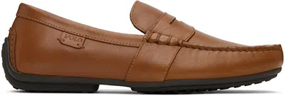 Shop Polo Ralph Lauren Brown Reynold Driver Loafers In Polo Tan