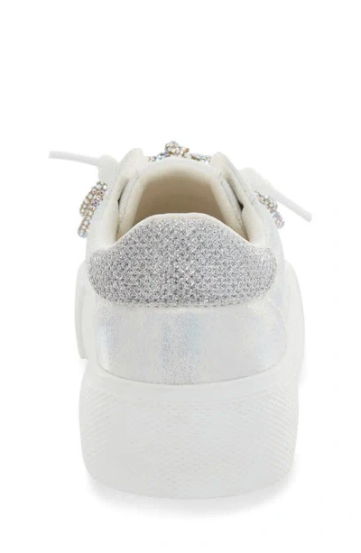Shop Bcbg Kids' Precious Platform Sneaker In Silver