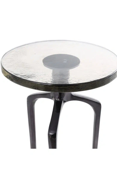 Shop Vivian Lune Home Glass Top Accent Table In Black