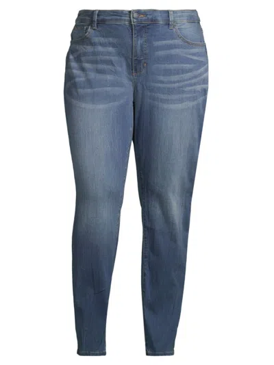 Shop Slink Jeans, Plus Size Women's High-rise Boyfriend Jeans In Sandra