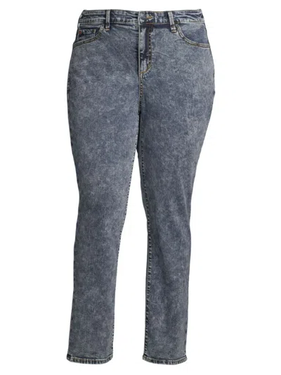 Shop Slink Jeans, Plus Size Women's High-rise Straight-leg Jeans In Bristol