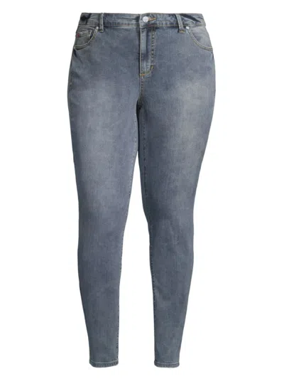 Shop Slink Jeans, Plus Size Women's High-rise Skinny Jeans In Briar