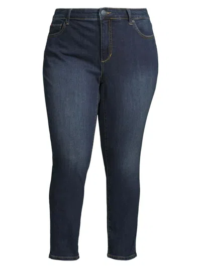 Shop Slink Jeans, Plus Size Women's High-rise Ankle-crop Jeans In Macie