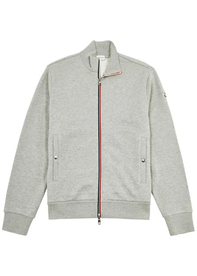 Shop Moncler Cotton Sweatshirt In Grey
