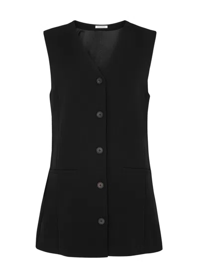 Shop By Malene Birger Francinne Longline Waistcoat In Black