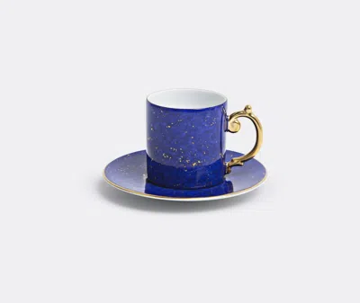 L'objet Tea And Coffee Blue/ Gold Uni In Blue/ Gold