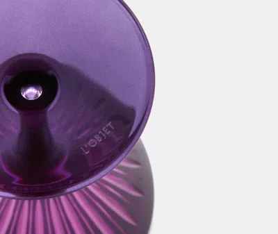 L'objet Set Of Four Prism Wine Glasses In Purple