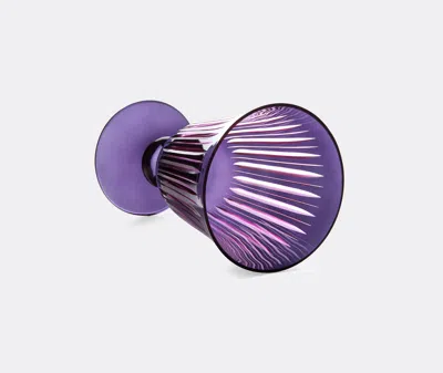 L'objet Set Of Four Prism Wine Glasses In Purple