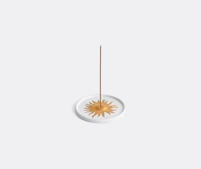 L'objet Soleil Incense Burner In White / Gold