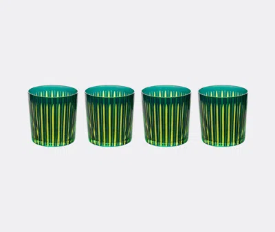 L'objet Prism Set Of 4 Glasses In Green
