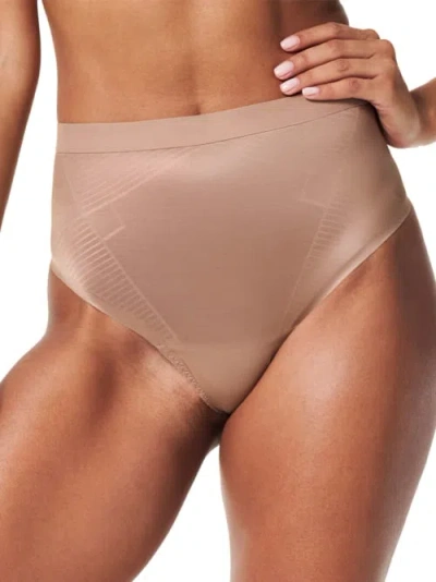 Shop Spanx Thinstincts 2.0 Thong In Cafe Au Lait