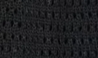 Elan Hooded Open Stitch Cover-up Cardigan In Black