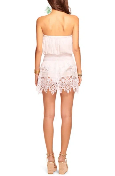 Shop Ramy Brook Maddison Strapless Cover-up Minidress In White