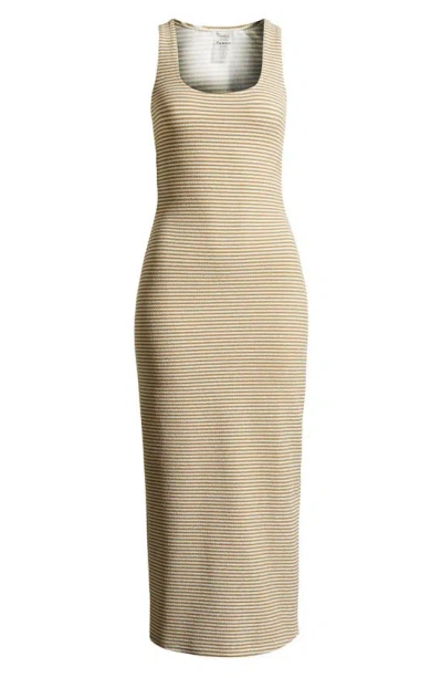 Shop Montce Mickie Neutral Stripe Cover-up Dress