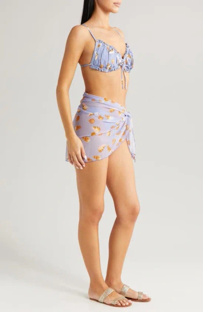 Shop Montce Shell Sheer Mesh Cover-up Sarong In Shell Mesh