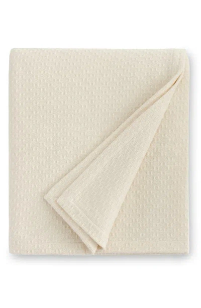 Shop Sferra Corino Blanket In Ivory